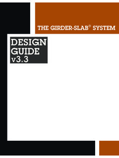 DESIGN GUIDE v3 - Girder-Slab&#174;