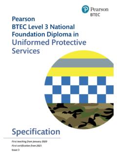 Pearson BTEC Level 3 National Foundation Diploma in ...