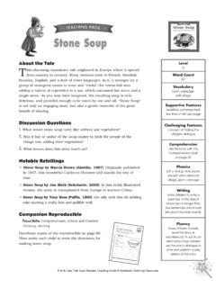 Stone Soup - Scholastic
