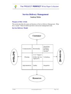 info service delivery - Project Perfect