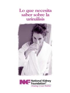 Lo que necesita saber sobre la urin&#225;lisis - National Kidney …