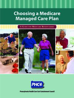 Choosing a Medicare Managed Care Plan - PHC4
