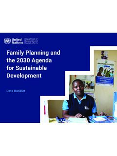 Family Planning and the 2030 Agenda for Sustainable ...