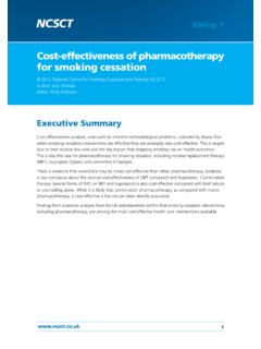 Cost-effectiveness of pharmacotherapy for …