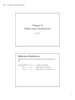 Chapter 4 Multivariate distributions - Bauer College of ...