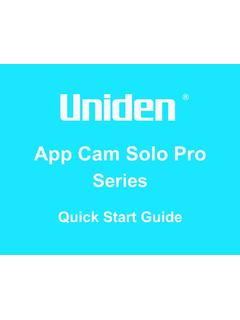 App Cam Solo Pro - Uniden