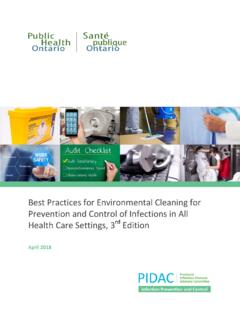 Health Care Settings , 3rd Edition - Public Health Ontario