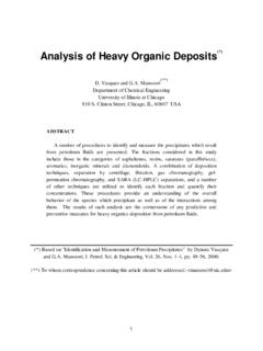 Analysis of Heavy Organic Deposits - e-asphalt.com