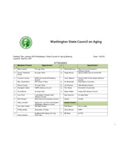 Washington State Council on Aging - dshs.wa.gov