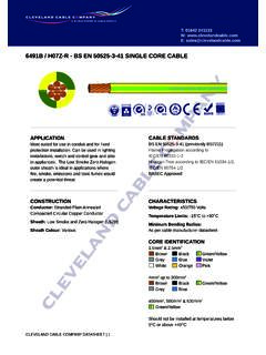 6491B / H07Z-R - BS EN 50525-3-41 SINGLE CORE CABLE