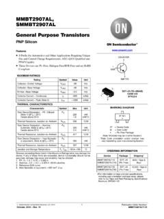 MMBT2907AL, SMMBT2907AL General Purpose Transistors