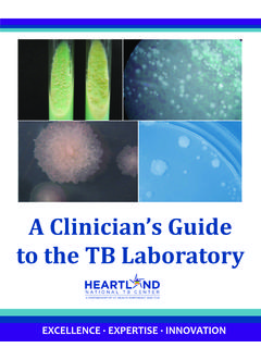 A Clinician’s Guide to the TB Laboratory