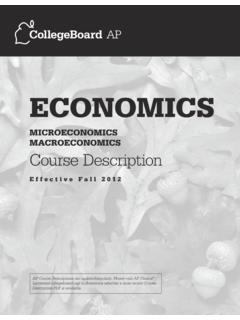AP Economics Course Description - College Board