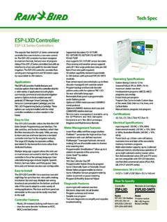ESP-LXD Controller - rainbird.com