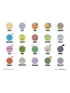 Printable Emotion Faces - Therapist Aid
