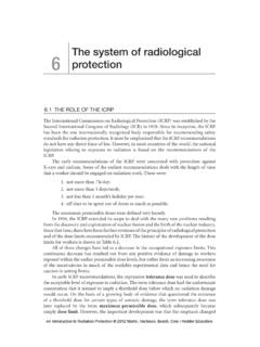 The system of radiological 6 protection - Taylor &amp; Francis
