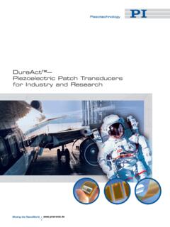 DuraAct™— Piezoelectric Patch Transducers for …