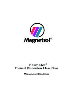 54-621 Mass Flow Handbook - Magnetrol