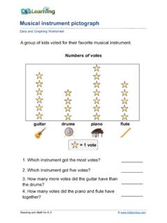 Musical Instrument Pictograph Worksheet - K5 Learning