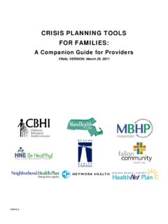 CRISIS PLANNING TOOLS FOR FAMILIES