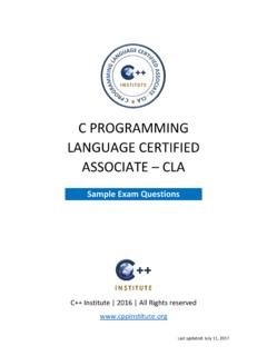 C programming language certified associate - CLA
