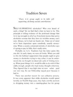 Twelve Traditions - Tradition Seven - (pp. 160-165)