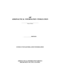 AIP AERONAUTICAL INFORMATION PUBLICATION