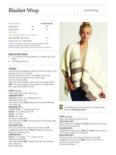 Blanket Wrap Easy Knitting - auspinners.com.au