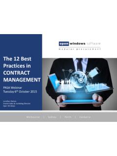 The 12 Best Practices in CONTRACT MANAGEMENT