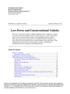 Low-Power and Unconventional Vehicles