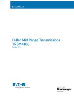 Fuller Mid Range Transmissions TRSM4106