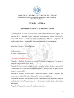 Indicazioni per tesi di laurea - unipa.it