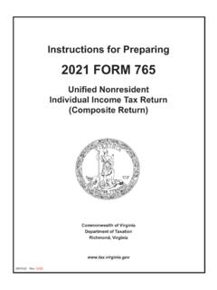 2021 Form 765 Instructions, Unified Nonresident Individual ...
