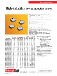 MS427PJB High-Reliability Power Inductors - …