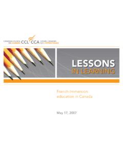French-Immersion Education in Canada