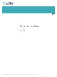 Nessus 6.4 User Guide - Tenable™