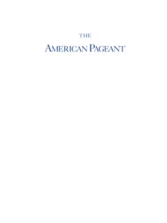 THE AMERICAN PAGEANT - Weebly