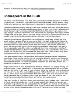 Shakespeare in the Bush - University of Texas at Austin