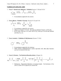 Synthesis of Carboxylic Acids