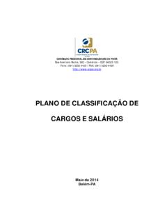 PLANO DE CLASSIFICA&#199;&#195;O DE CARGOS E SAL&#193;RIOS