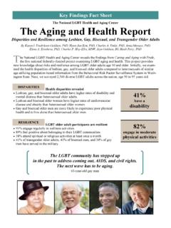 Disparities and Resilience among Lesbian, Gay, Bisexual ...