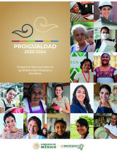 PROIGUALDAD - Instituto Nacional de las Mujeres
