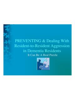 PREVENTING Dealing With Resident-to-Resident …