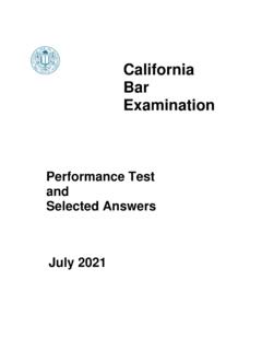 California Bar Examination - calbar.ca.gov