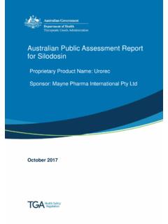 Australian Public Assessment Report for Silodosin