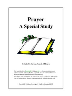 Prayer - Bible Study: Bible Study Guides