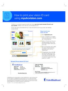 How to print your vision ID card using myuhcvision