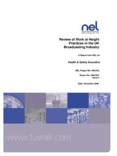 Review of Work at Height Practices in the UK …