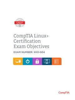 CompTIA Linux+ Certification Exam Objectives