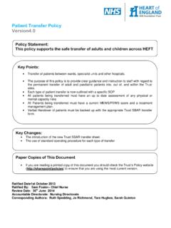 Patient Transfer Policy Version4